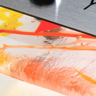 表札 ガラス ステンレス アースカラーの色鮮やかなガラス表札 Latail(ラテール)220~225×70mm