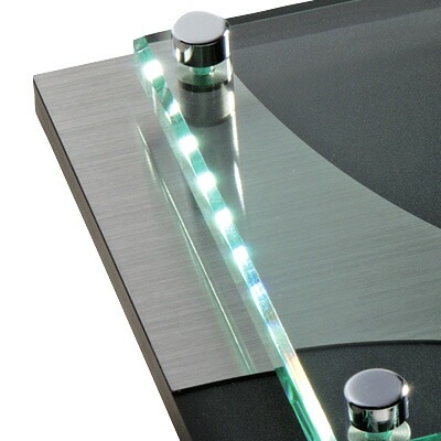 表札 アクリル＋ステンレス 漢字が映える和モダンなデザイン表札 写楽（しゃらく）200×150mm to-06