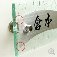 表札 ガラス ステンレス ガラス 表札なみのしずく おしゃれ 戸建 ホームサイン デザイン エクステリア ネームプレート アルファベット 新築祝い 四角 風水 玄関