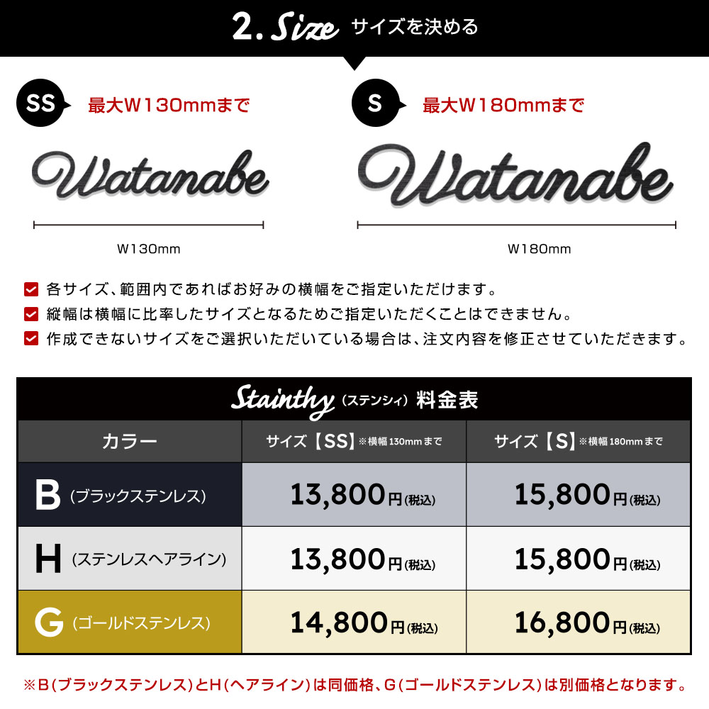 表札 ステンレス 簡単！貼る切り文字 Stainthy（ステンシィ）ゴールド 門柱 オスポール YKKap シンプレオ