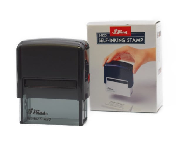 スタンプ台内蔵式 シャイニースタンプ S-823 印面サイズ16mm-45mm
