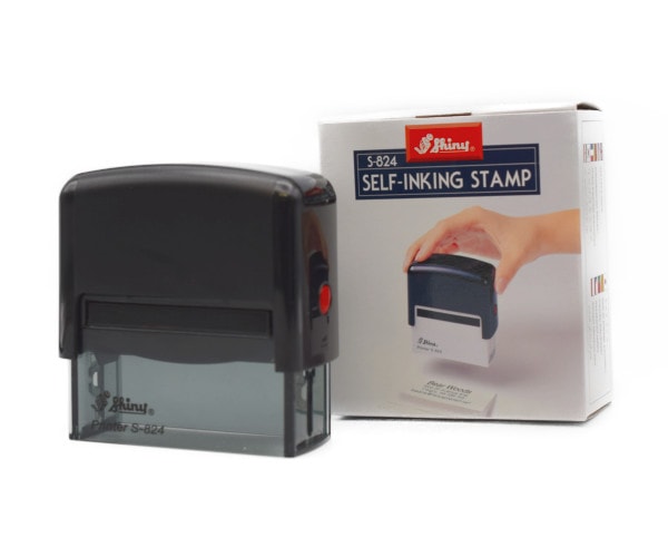 スタンプ台内蔵式 シャイニースタンプ S-844 印面サイズ20mm-56mm
