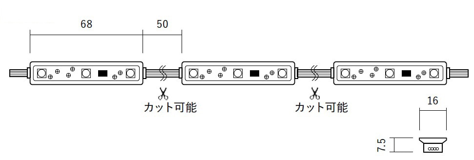 3球 RGBモジュール BBL（100個入り）