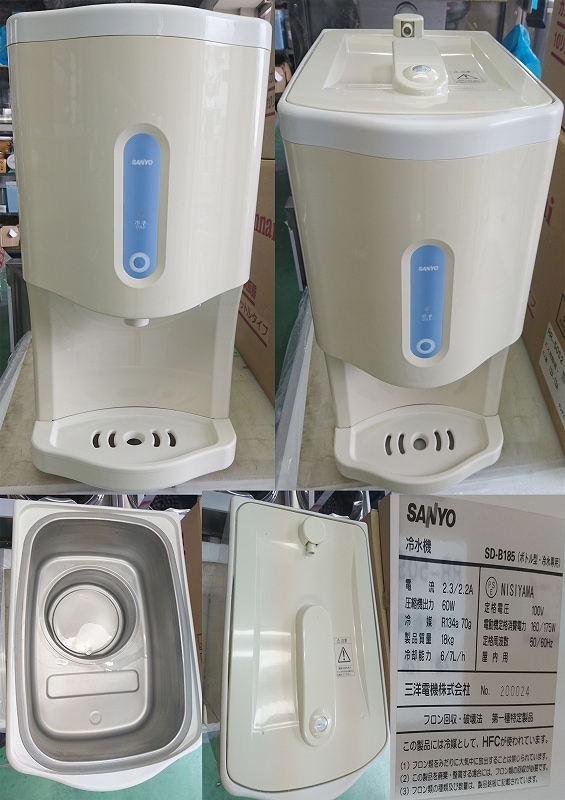 SANYO 冷水機 SD-B185 ボトル型 冷水専用 通電・冷却確認済 SANYO 冷水機 SD-B185 ボトル型 冷水専用 通電・冷却確認済