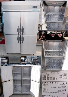 縦型冷凍冷蔵庫 1凍3蔵 3相200v ダイワ 403YS1-EC | 中古 冷え