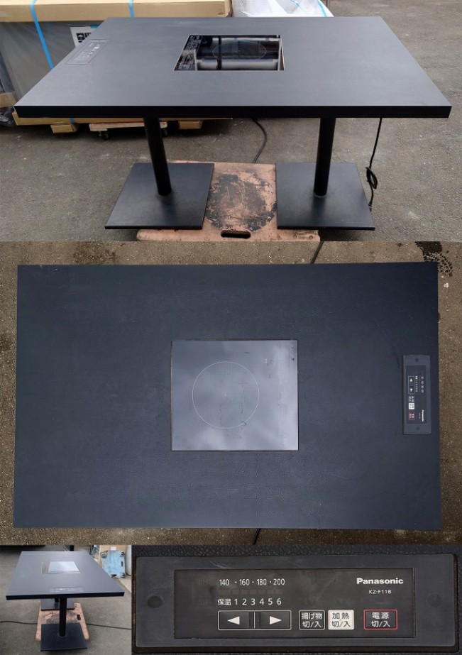 IHテーブルコンロ 100v Panasonic KZ-F11B 120x75x70.2 | 中古 加熱