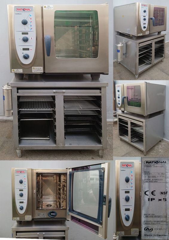 スチームコンベクションオーブン 3相200v Rational CM61 架台付
