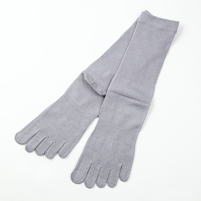 【在庫一掃セール】紳士用フリーサイズ五本指靴下　SILKDEKYOTO