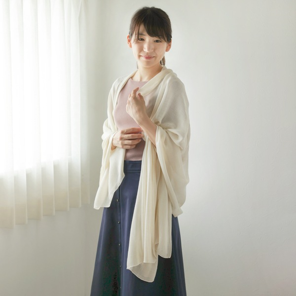 ワイルドシルクシフォンストール（ワイド） | すべての商品 | | 天然  