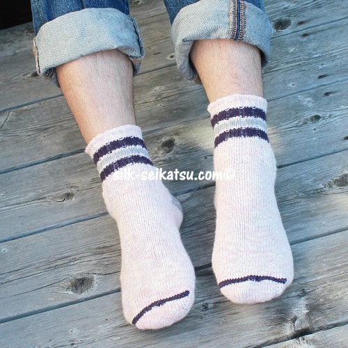 ざっくりスラブリブ編みソックス｜冷えとり靴下の通販ショップ（株