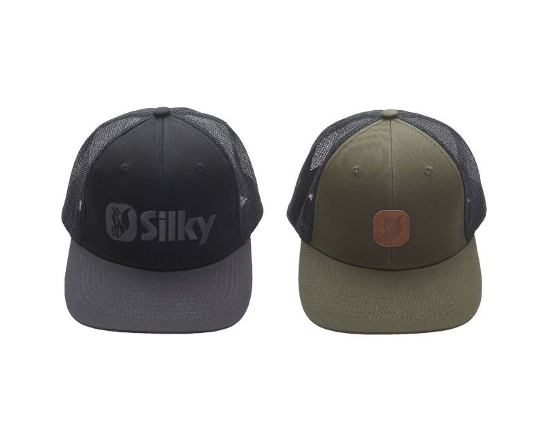 メッシュキャップ　ブラック／カーキ