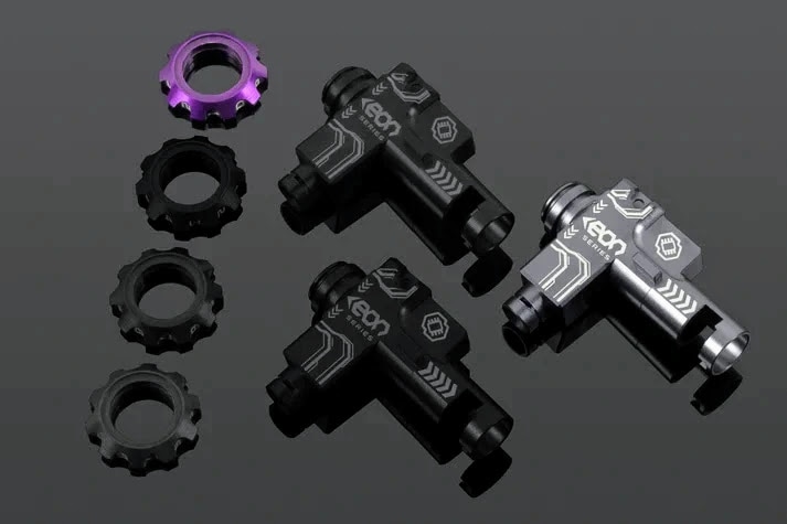 GATE�� EON Hop-up Chamber: Titanium housing + Violet rotary dial