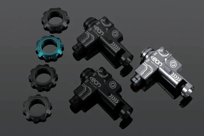 GATE�� EON Hop-up Chamber: Titanium housing + Cyan rotary dial