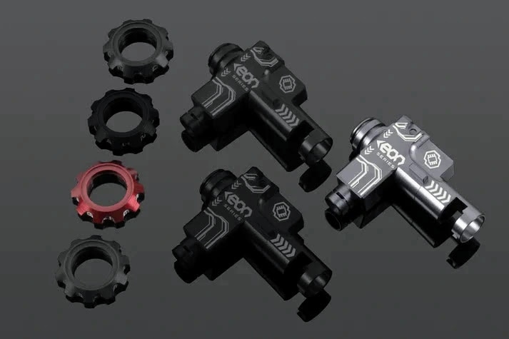 GATE�� EON Hop-up Chamber: Titanium housing + Red rotary dial