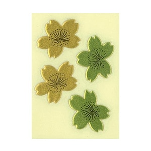 蒔絵シール 1302 桜の花びら 蒔絵シール 盛り上げ 花柄 ネットｄｅシマモト