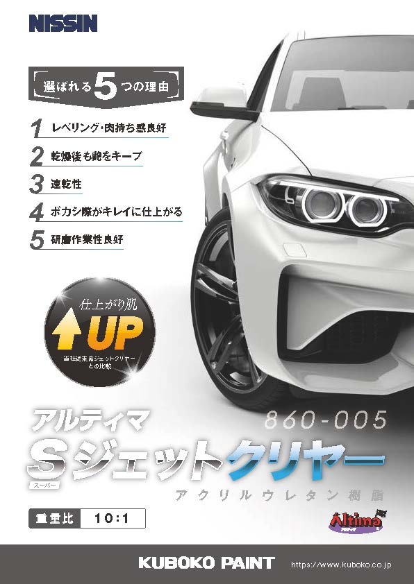 アルティマSジェットクリヤーお試しセット 自補修 木工 金属など