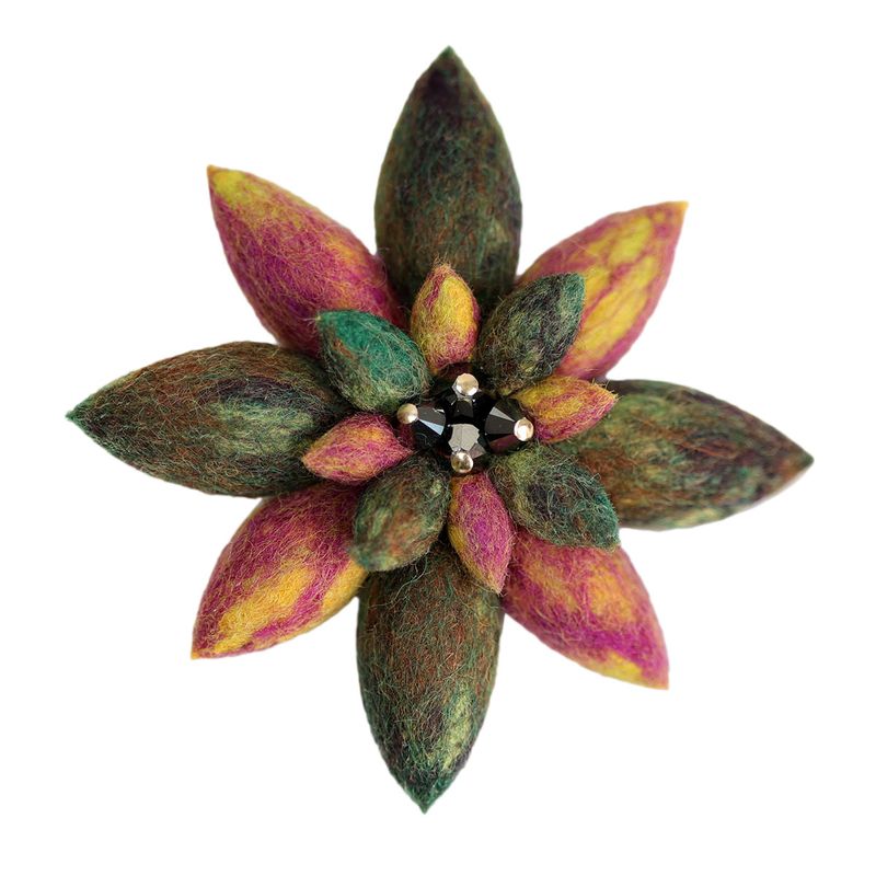 ルーチェブローチ(オリーブ)