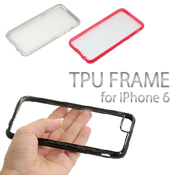Iphone6 ケース Tpuフレーム Iphone アイフォン カバー ケース スマホケース 4 7inc メール便ok