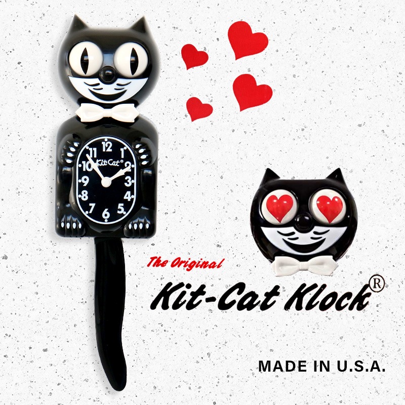 動く目と尻尾が楽しい！Kit-Cat Klockはアメリカンレトロな