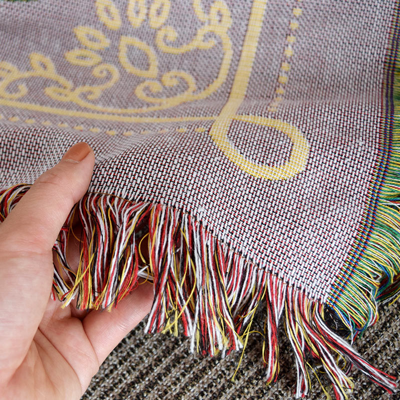 【最高品質】黄×灰 アルパカ スローケット ブランケット 寒さ対策 敏感肌 ① 最高品質】黄×灰 アルパカ スローケット ブランケット 寒さ対策