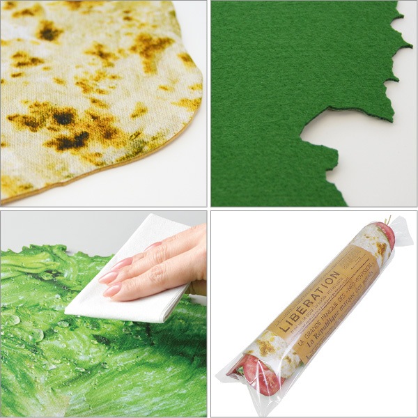 ランチョンマットセット ベジタブル サーモン おしゃれ 撥水 プレイスマット おもしろ雑貨