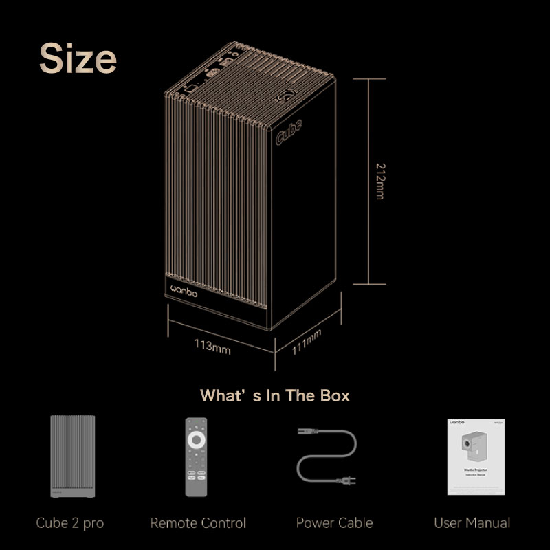Wanbo Cube 2 Pro プロジェクター