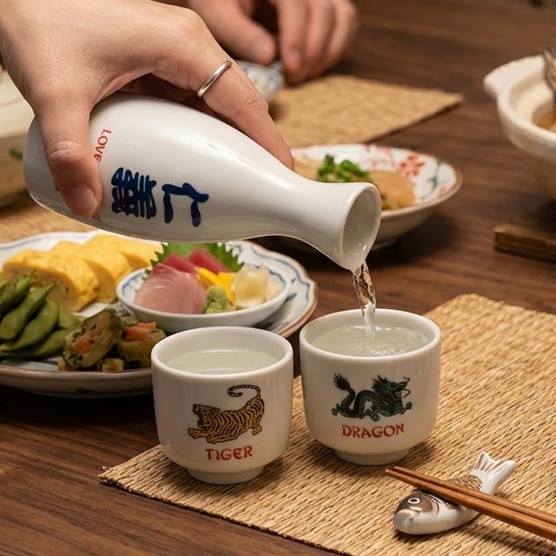 T&D SAKESET 酒器セット 徳利＆お猪口 おしゃれ 日本酒