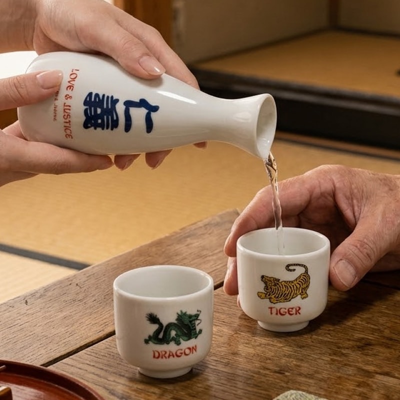 T&D SAKESET 酒器セット 徳利＆お猪口 おしゃれ 日本酒