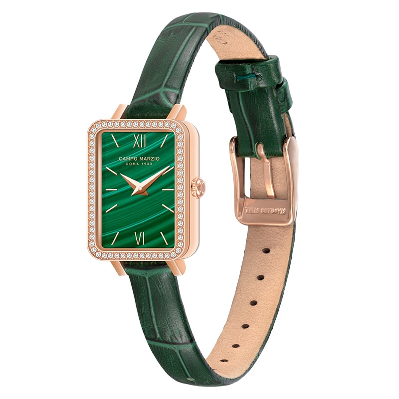 Campo Marzio ブラックレザー 時計 Campo Marzio ブラックレザー 時計