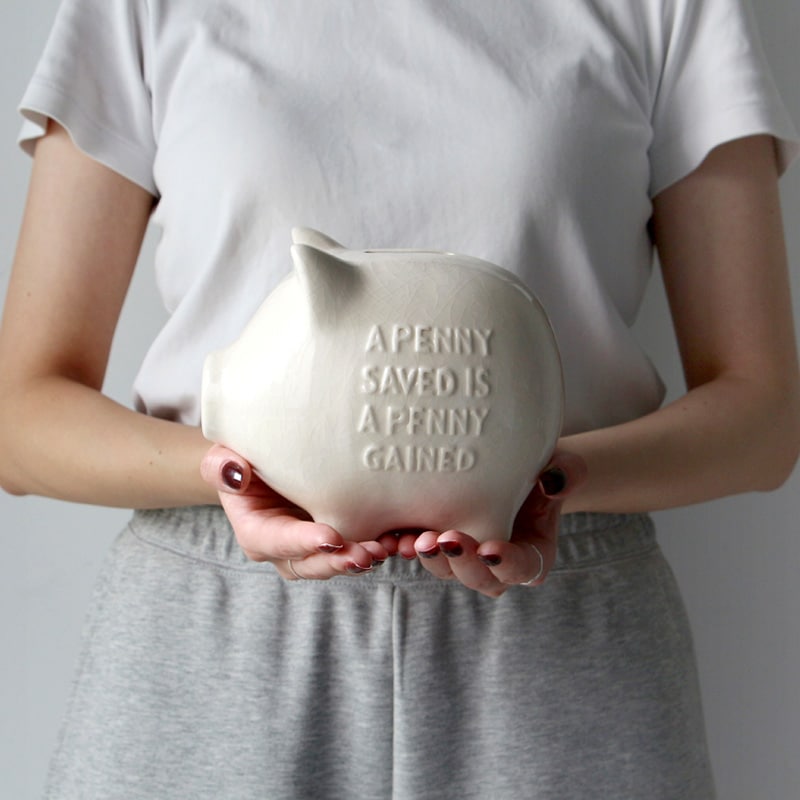 Crackle Piggy Bank / クラックル ピギー バンク ぽってりとした