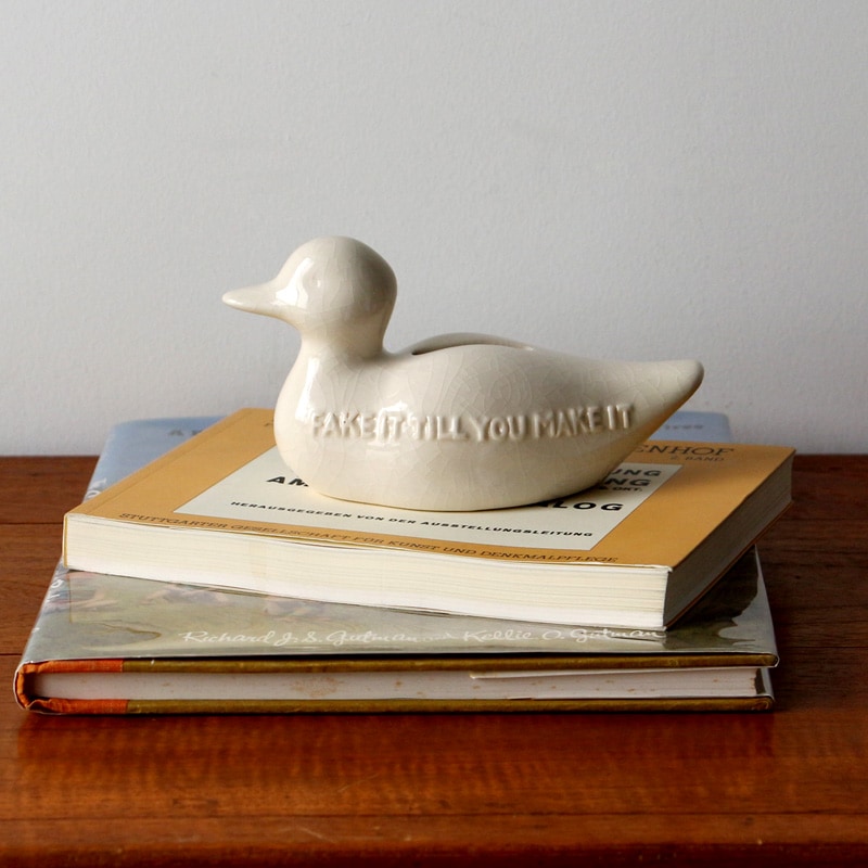 Crackle Decoy Bank / クラックル デコイ バンク 貯金箱 おしゃれ 陶器