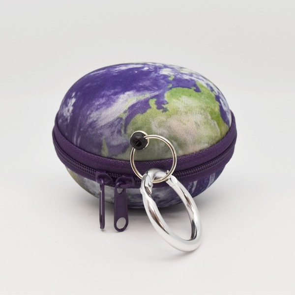 PLANET KEY&COIN CASE キー＆コインケース 月 地球 リアルプリント