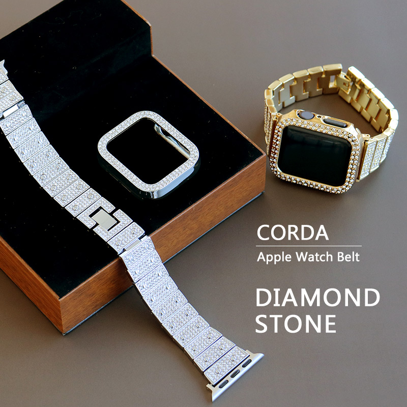 アップルウォッチ バンド apple watch8 7 韓国 キラキラ ライン