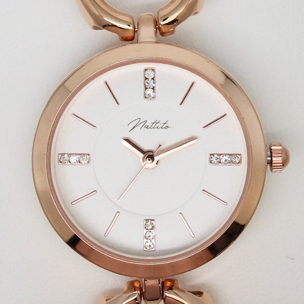 Nattito ブリッジ St225 腕時計 レディース ブレスレット アクセサリー ファッションウォッチ プレゼント ギフト 保証1年 メール便