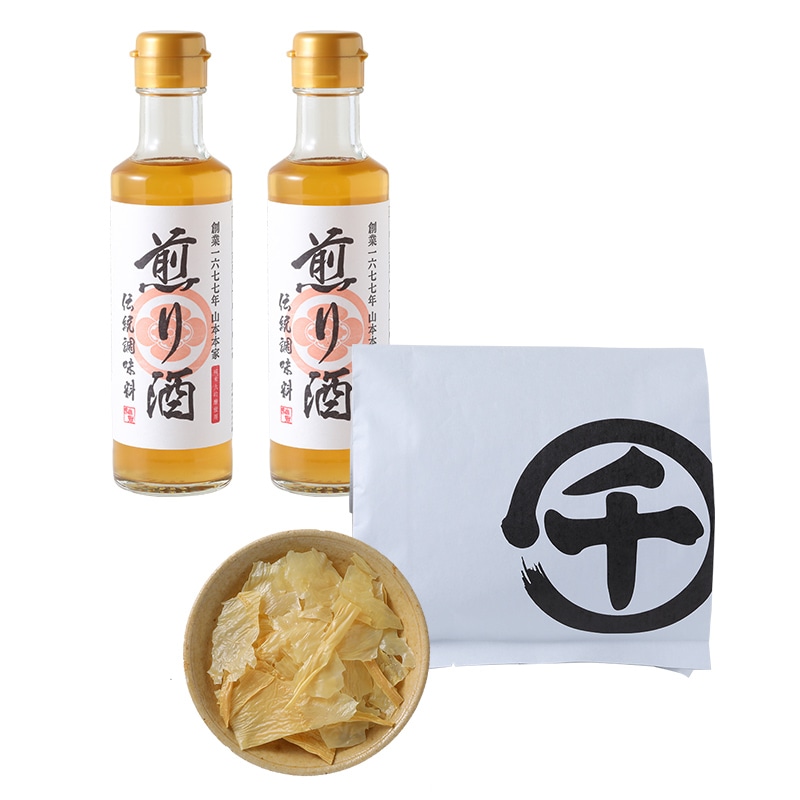 煎り酒・湯葉セット(煎り酒195ml×2,湯葉70g×1)