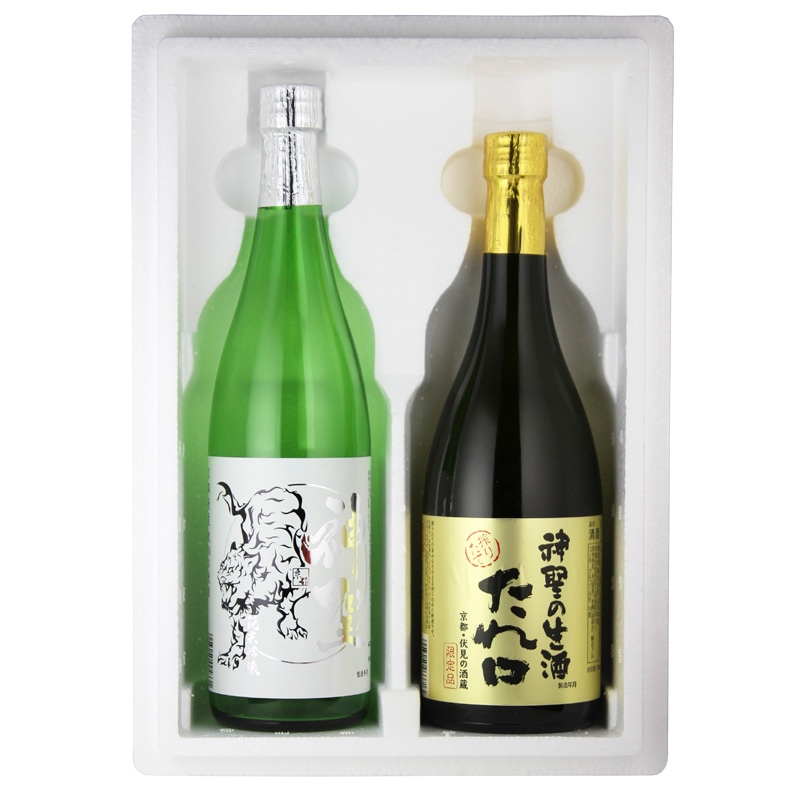 神聖の生原酒 たれ口 日本酒＆神聖「祝」純米吟醸720ml各1本セット【送料込】