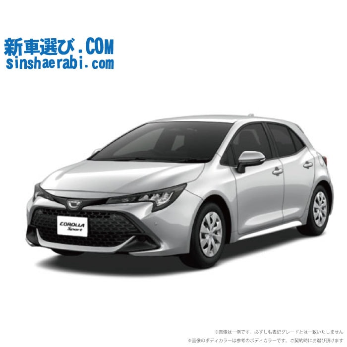 《 新車 トヨタ カローラスポーツハイブリッド 2WD 1800 HYBRID G“X” 》<br><br>☆こちらの新車には 7インチフルセグナビ・前後監視タイプ ドライブレコーダー・バックカメラ・ETC・フロアマット・ドアバイザー・ボディコーティング・窓ガラスコーティングが標準装備されてます！