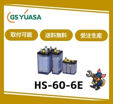 ［GSユアサ］ HS-60-6E （6V 60Ah）受注生産/取付可 /送料無料