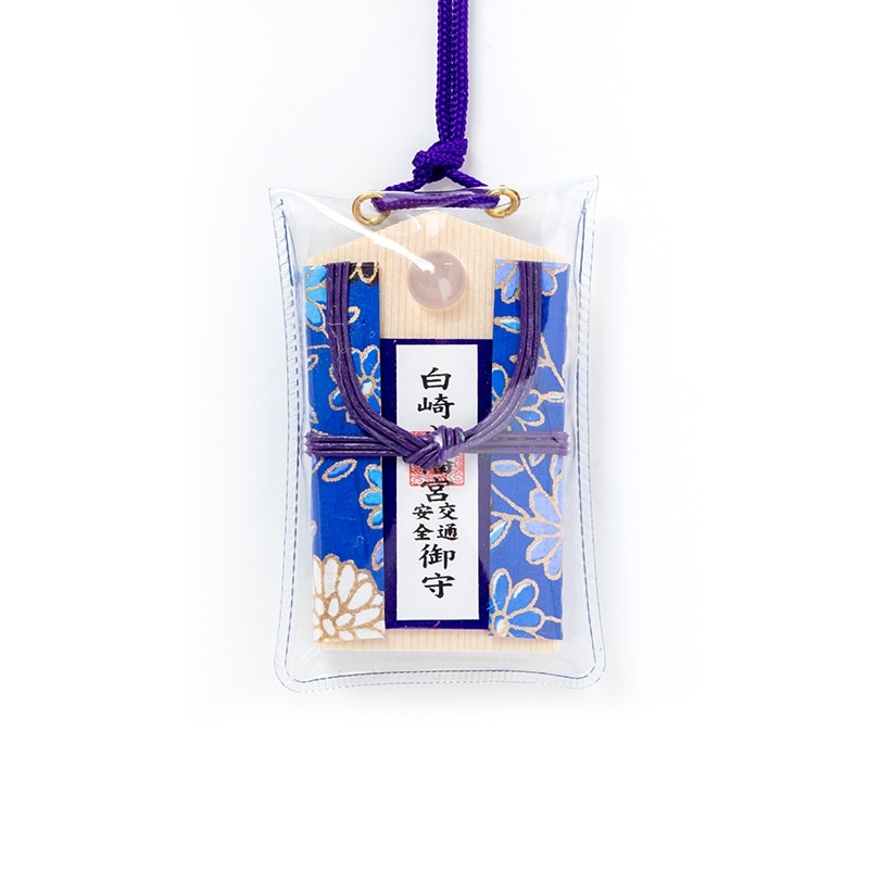 交通安全 パワーストーン埋込み型お守り（白瑪瑙）｜白崎八幡宮
