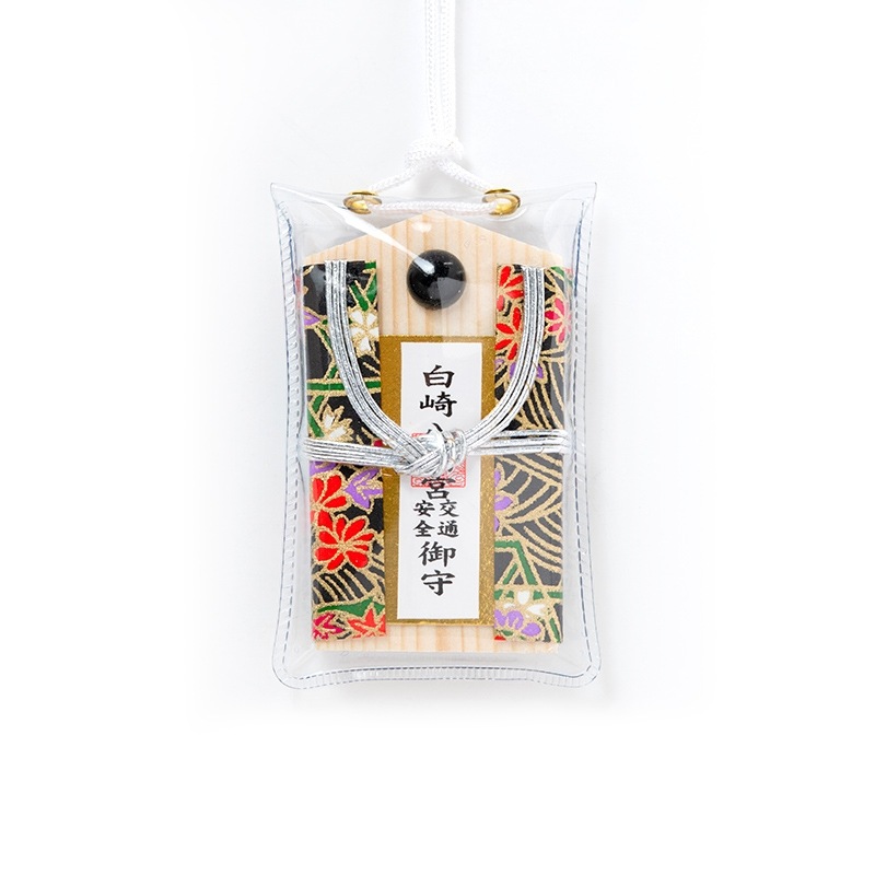 交通安全 パワーストーン埋込み型お守り（黒曜石）｜白崎八幡宮