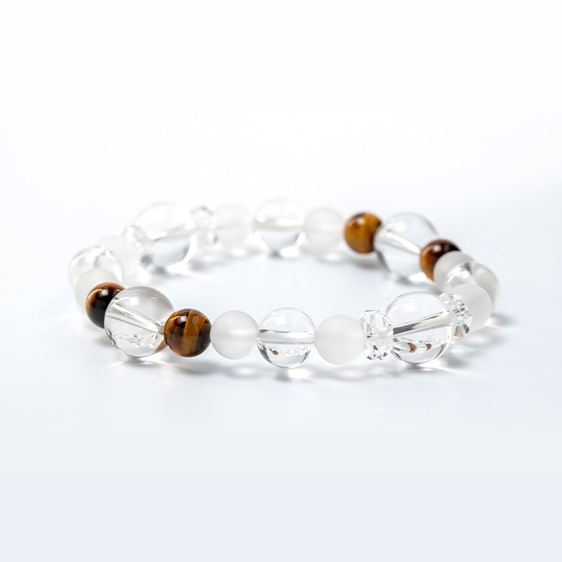 洞察力や創造力を呼び込むブレスレット♪ ☆メンズ☆ 【水晶】4月の
