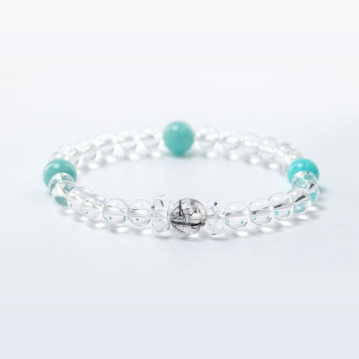 レディース★LADY'S【アマゾナイト】使用★勝運上昇パワーストーンブレスレット★白崎八幡宮手作り★