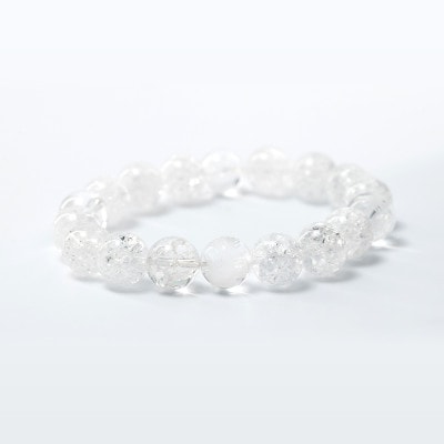 開運・風水四神獣 クラック水晶　神社で祈願済み　メンズ/パワーストーン/ブレスレット