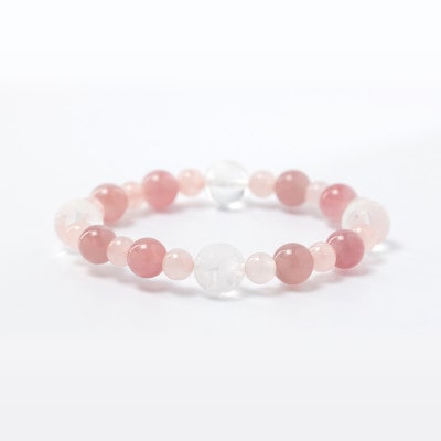 四神パワーで運気上昇！★レディース★開運風水四神ブレスレット【ローズクォーツ】