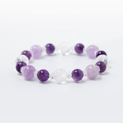 開運・風水四神獣【ラベンダーアメジスト&アメジスト】 レディース/パワーストーン/ブレスレット 神社で祈願済み/お清め・お祓い済み