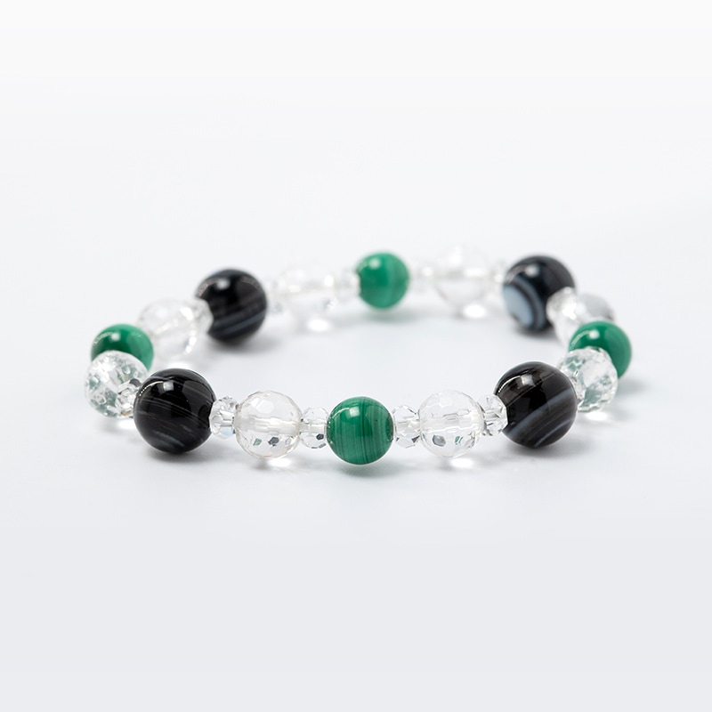 厄除開運ブレスレットお守り（レディース）【天眼石＆マラカイト