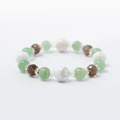 岩国鎮座の神社で健康祈願！身体健康ブレスレット守（レディース）【ハウライト＆アベンチュリン】