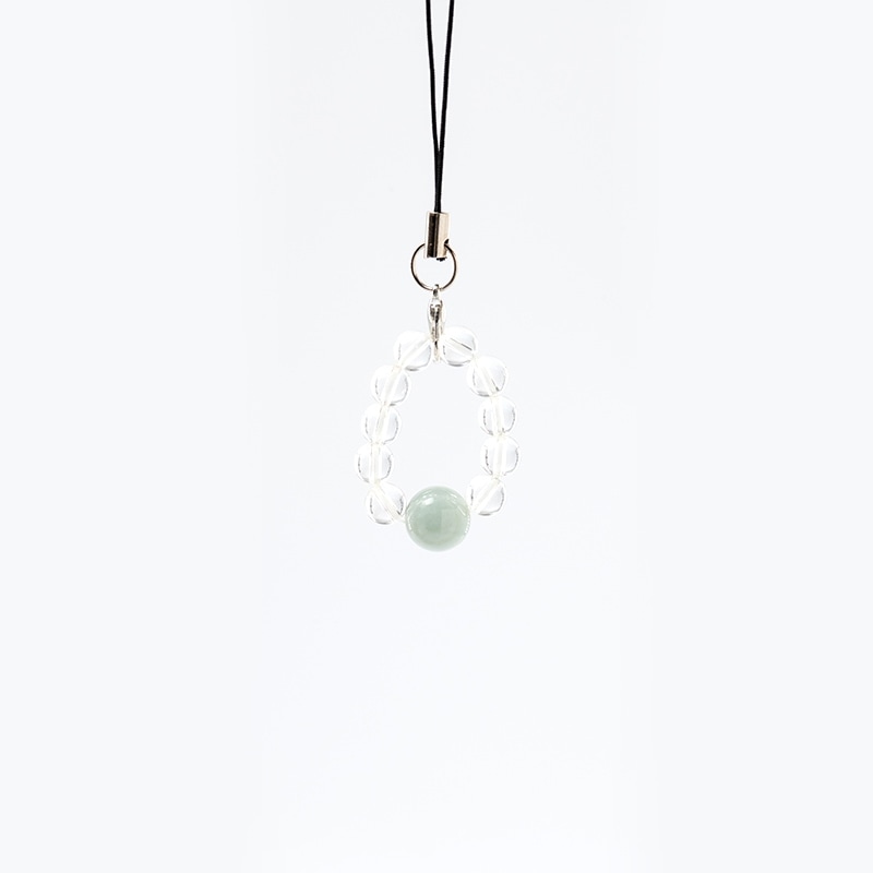 ジェイド】 5月の誕生石翡翠ひすいストラップお守り/パワーストーン