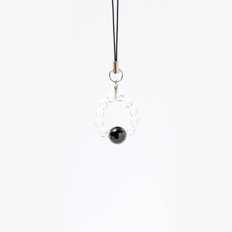 オニキス】 8月の誕生石ストラップお守り/パワーストーン｜白崎八幡宮