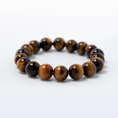金運隆昌AAタイガーアイ　パワーストーンブレスレットお守り　祈願済　天然石　虎眼石